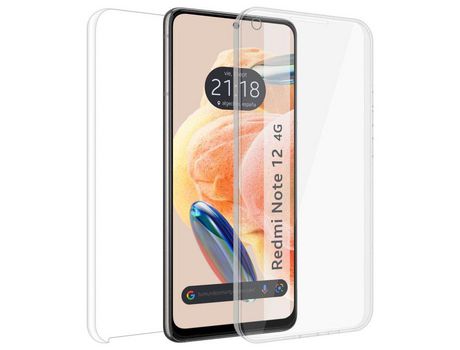 Funda Doble Transparente Pc + Tpu Full Body 360 Xiaomi Redmi Note 12 4G TUMUNDOSMARTPHONE