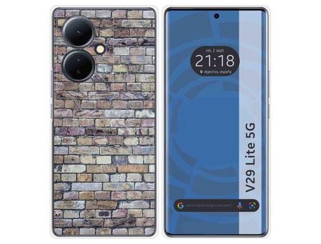 Funda Silicona Vivo V29 Lite 5G Diseño Ladrillo 02 Dibujos TUMUNDOSMARTPHONE