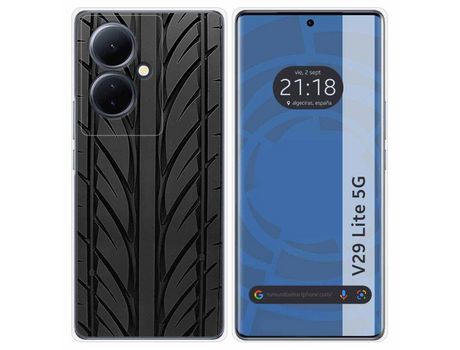 Funda Silicona Vivo V29 Lite 5G Diseño Neumatico Dibujos TUMUNDOSMARTPHONE