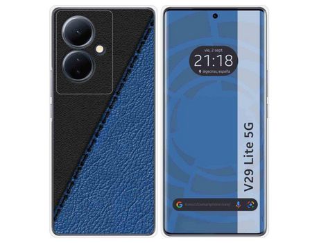 Funda Silicona Vivo V29 Lite 5G Diseño Cuero 02 Dibujos TUMUNDOSMARTPHONE