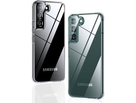 Samsung Galaxy S22 funda transparente para teléfono móvil [antiamarilleo] funda fina y dura para PC [diseño lateral sin marco] funda protectora tra...
