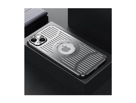Carcasa de metal magnético para Iphone13 Teléfono con disipación de calor Plata HHZ