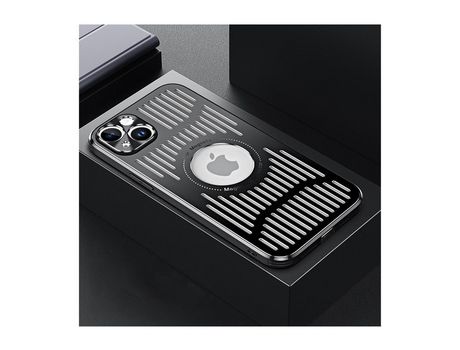 Carcasa magnético de metal para Iphone13 Teléfono con disipación de calor Negro HHZ