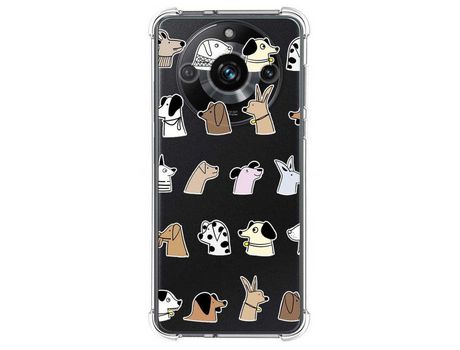 Funda Silicona Antigolpes Realme 11 Pro / 11 Pro+ Plus Diseño Perros Dibujos TUMUNDOSMARTPHONE