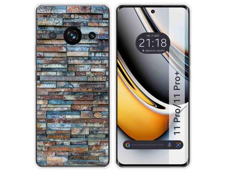 Funda Silicona Realme 11 Pro / 11 Pro+ Plus 5G Diseño Ladrillo 05 Dibujos TUMUNDOSMARTPHONE