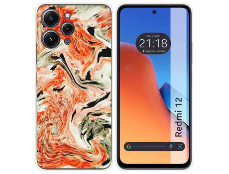 Funda Silicona Xiaomi Redmi 12 Diseño Mármol 12 Dibujos TUMUNDOSMARTPHONE