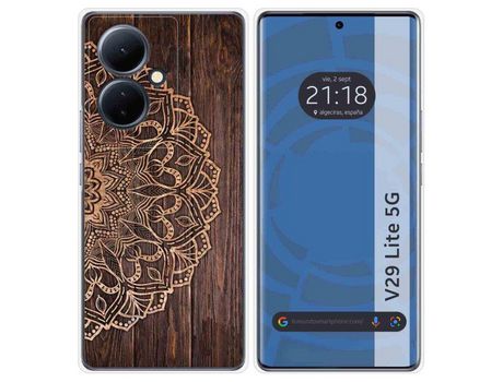 Funda Silicona Vivo V29 Lite 5G Diseño Madera 06 Dibujos TUMUNDOSMARTPHONE