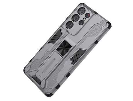 Carcasa para Samsung S21-Plus-5G: Carcasa de protección móvil contra caídas con atracción magnética trasera ELKUAIE
