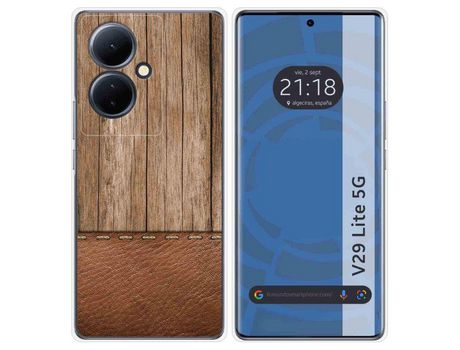 Funda Silicona Vivo V29 Lite 5G Diseño Madera 09 Dibujos TUMUNDOSMARTPHONE