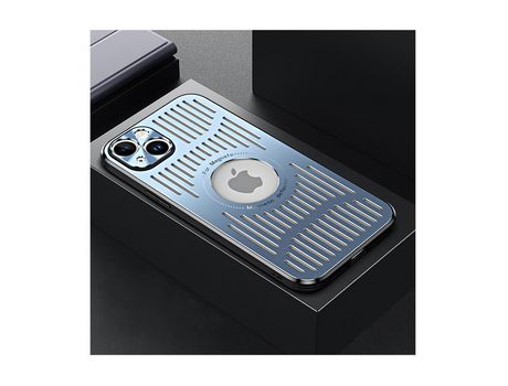 Carcasa magnético de metal para Iphone13 Teléfono con disipación de calor Azul HHZ