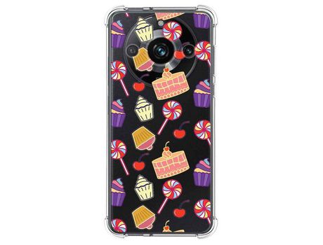 Funda Silicona Antigolpes Realme 11 Pro / 11 Pro+ Plus Diseño Dulces 01 Dibujos TUMUNDOSMARTPHONE