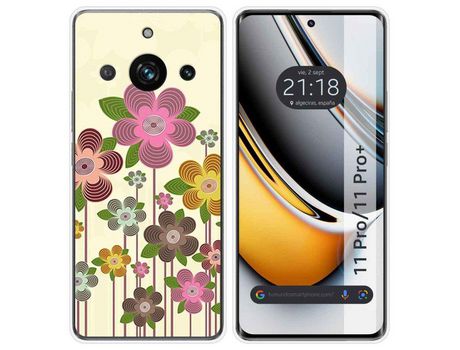 Funda Silicona Realme 11 Pro / 11 Pro+ Plus 5G Diseño Primavera En Flor Dibujos TUMUNDOSMARTPHONE