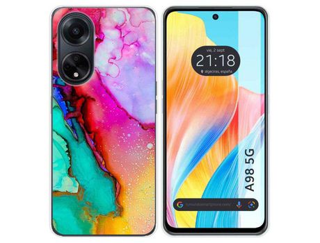 Funda Silicona Oppo A98 5G Diseño Mármol 15 Dibujos TUMUNDOSMARTPHONE