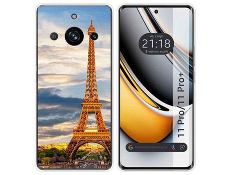Funda Silicona Realme 11 Pro / 11 Pro+ Plus 5G Diseño Paris Dibujos TUMUNDOSMARTPHONE