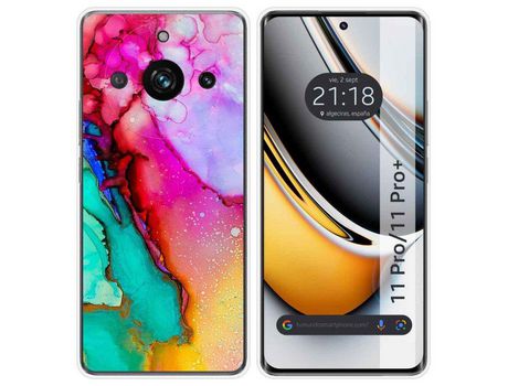 Funda Silicona Realme 11 Pro / 11 Pro+ Plus 5G Diseño Mármol 15 Dibujos TUMUNDOSMARTPHONE