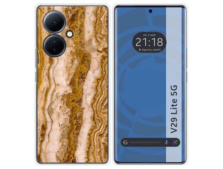 Funda Silicona Vivo V29 Lite 5G Diseño Mármol 10 Dibujos TUMUNDOSMARTPHONE