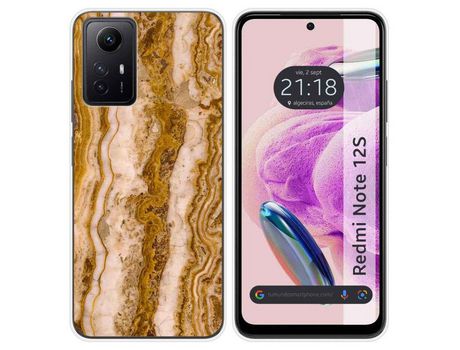 Funda Silicona Xiaomi Redmi Note 12S Diseño Mármol 10 Dibujos TUMUNDOSMARTPHONE
