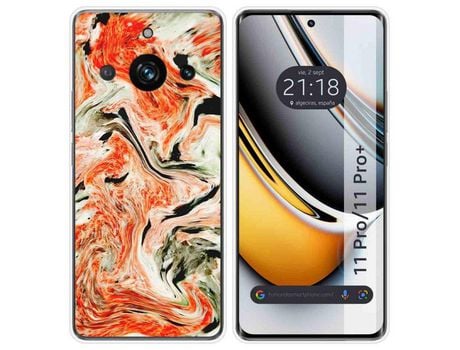 Funda Silicona Realme 11 Pro / 11 Pro+ Plus 5G Diseño Mármol 12 Dibujos TUMUNDOSMARTPHONE