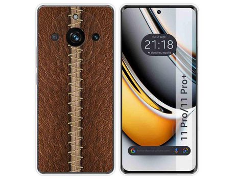 Funda Silicona Realme 11 Pro / 11 Pro+ Plus 5G Diseño Cuero 01 Dibujos TUMUNDOSMARTPHONE