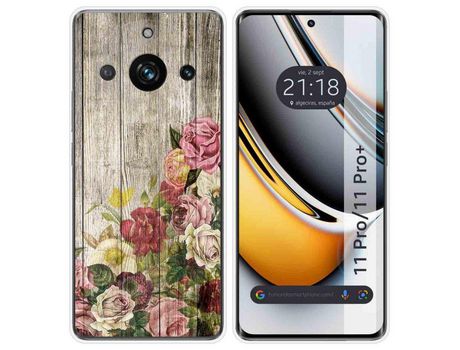 Funda Silicona Realme 11 Pro / 11 Pro+ Plus 5G Diseño Madera 08 Dibujos TUMUNDOSMARTPHONE