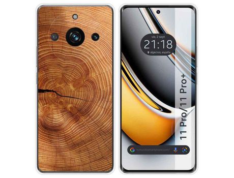 Funda Silicona Realme 11 Pro / 11 Pro+ Plus 5G Diseño Madera 04 Dibujos TUMUNDOSMARTPHONE