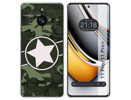 Funda Silicona Realme 11 Pro / 11 Pro+ Plus 5G Diseño Camuflaje 01 Dibujos TUMUNDOSMARTPHONE