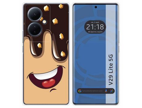 Funda Silicona Vivo V29 Lite 5G Diseño Helado Chocolate Dibujos TUMUNDOSMARTPHONE