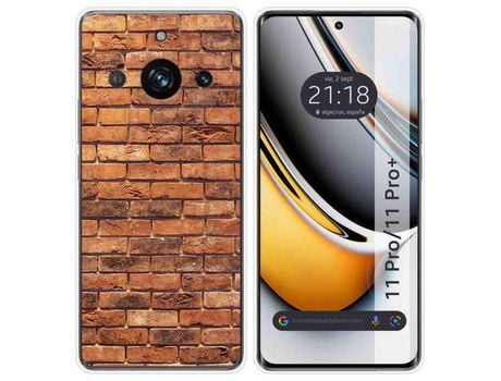 Funda Silicona Realme 11 Pro / 11 Pro+ Plus 5G Diseño Ladrillo 04 Dibujos TUMUNDOSMARTPHONE