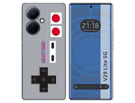 Funda Silicona Vivo V29 Lite 5G Diseño Consola Dibujos TUMUNDOSMARTPHONE