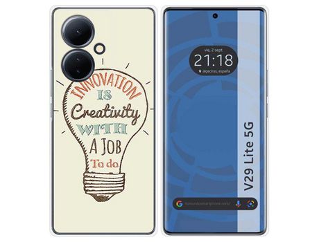 Funda Silicona Vivo V29 Lite 5G Diseño Creativity Dibujos TUMUNDOSMARTPHONE