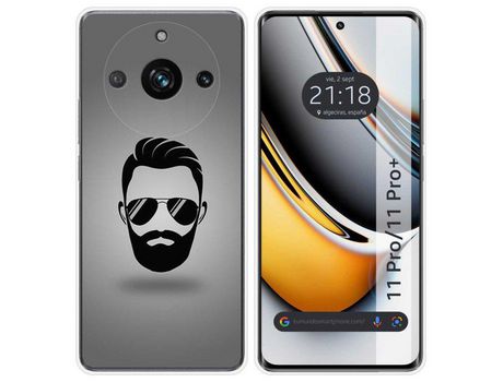 Funda Silicona Realme 11 Pro / 11 Pro+ Plus 5G Diseño Barba Dibujos TUMUNDOSMARTPHONE
