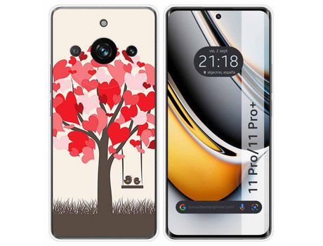 Funda Silicona Realme 11 Pro / 11 Pro+ Plus 5G Diseño Pajaritos Dibujos TUMUNDOSMARTPHONE