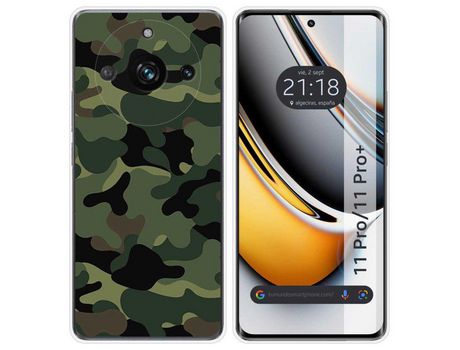 Funda Silicona Realme 11 Pro / 11 Pro+ Plus 5G Diseño Camuflaje Dibujos TUMUNDOSMARTPHONE