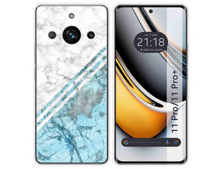 Funda Silicona Realme 11 Pro / 11 Pro+ Plus 5G Diseño Mármol 02 Dibujos TUMUNDOSMARTPHONE