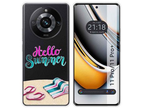 Funda Silicona Transparente Realme 11 Pro / 11 Pro+ Plus 5G Diseño Summer Dibujos TUMUNDOSMARTPHONE
