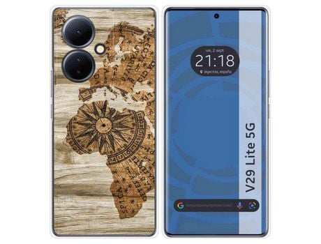 Funda Silicona Vivo V29 Lite 5G Diseño Madera 07 Dibujos TUMUNDOSMARTPHONE