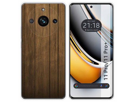 Funda Silicona Realme 11 Pro / 11 Pro+ Plus 5G Diseño Madera Dibujos TUMUNDOSMARTPHONE