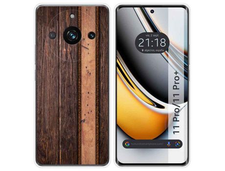 Funda Silicona Realme 11 Pro / 11 Pro+ Plus 5G Diseño Madera 05 Dibujos TUMUNDOSMARTPHONE