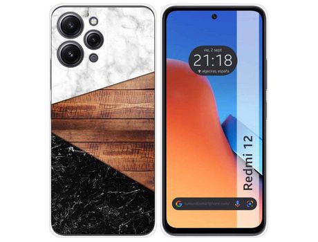 Funda Silicona Xiaomi Redmi 12 Diseño Mármol 11 Dibujos TUMUNDOSMARTPHONE