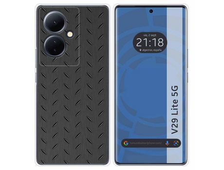 Funda Silicona Vivo V29 Lite 5G Diseño Metal Dibujos TUMUNDOSMARTPHONE
