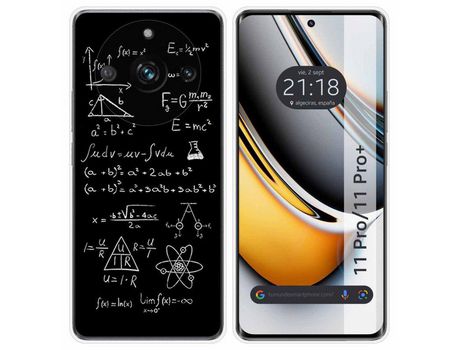 Funda Silicona Realme 11 Pro / 11 Pro+ Plus 5G Diseño Formulas Dibujos TUMUNDOSMARTPHONE