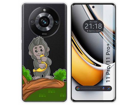 Funda Silicona Transparente Realme 11 Pro / 11 Pro+ Plus 5G Diseño Mono Dibujos TUMUNDOSMARTPHONE