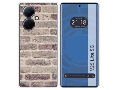Funda Silicona Vivo V29 Lite 5G Diseño Ladrillo 01 Dibujos TUMUNDOSMARTPHONE