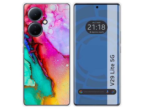 Funda Silicona Vivo V29 Lite 5G Diseño Mármol 15 Dibujos TUMUNDOSMARTPHONE