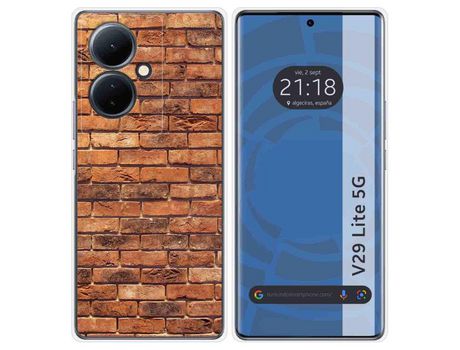 Funda Silicona Vivo V29 Lite 5G Diseño Ladrillo 04 Dibujos TUMUNDOSMARTPHONE