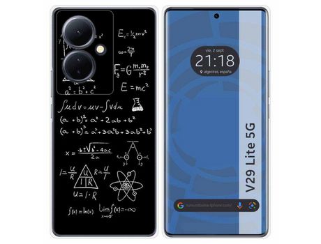 Funda Silicona Vivo V29 Lite 5G Diseño Formulas Dibujos TUMUNDOSMARTPHONE
