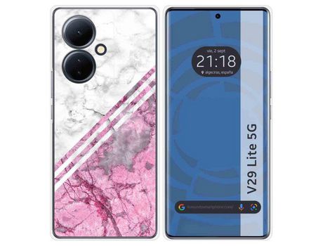 Funda Silicona Vivo V29 Lite 5G Diseño Mármol 03 Dibujos TUMUNDOSMARTPHONE
