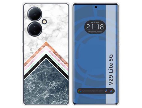 Funda Silicona Vivo V29 Lite 5G Diseño Mármol 05 Dibujos TUMUNDOSMARTPHONE
