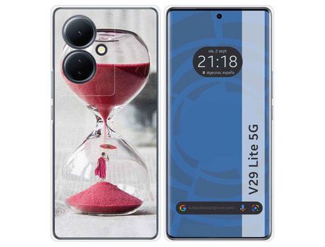 Funda Silicona Vivo V29 Lite 5G Diseño Reloj Dibujos TUMUNDOSMARTPHONE