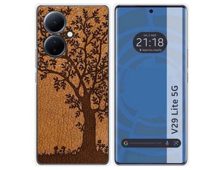 Funda Silicona Vivo V29 Lite 5G Diseño Cuero 03 Dibujos TUMUNDOSMARTPHONE